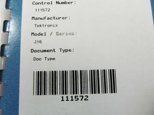 TEKTRONIX J16 Digital Photmeter Instruct Manual w schem (s/n B052000 &amp; up) c1974