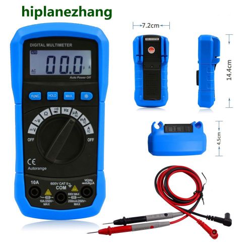 Auto Digital Multimeter DC AC V/A Resistance Frequency Diode Continuity ADM01