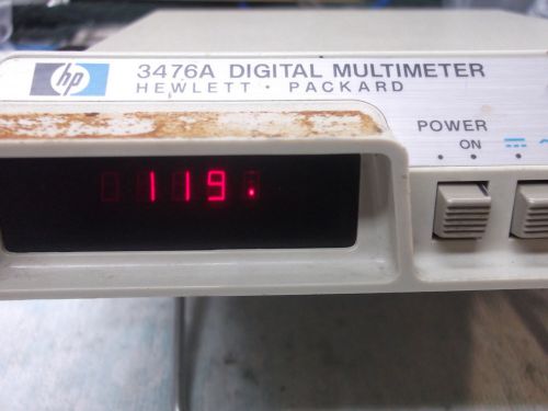 HEWLETT PACKARD DIGITAL MULTIMETER  3476A  #2 WORKS AS-IS FREE SHIPPING