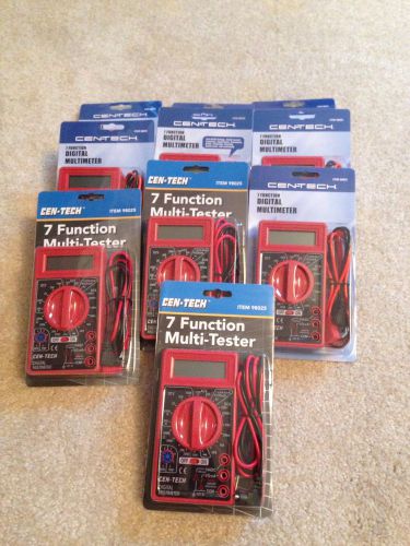 CEN-TECH 7 FUNCTION MULTI TESTER LOT OF 10