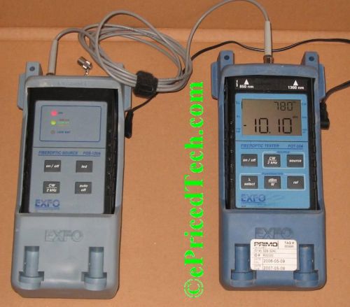 EXFO FOT-30A Fiber optic Test Set Power Meter FOS-120A Source 850/1300