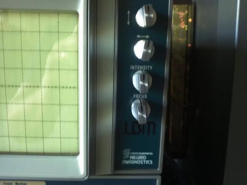 Used vintage Neuro Diagnostics Inc. LBM series Oscilloscope with attachments