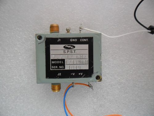 AEL RF MICROWAVE SPST SMA 7.5-12GHz  MODEL 121T06H