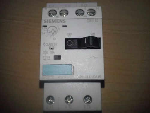 SIEMENS MOTOR PROTECTOR 3RV1011-1CA15