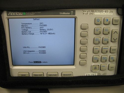 Anritsu s332d cable/antenna/spectrum analyzer 100khz-3ghz for sale