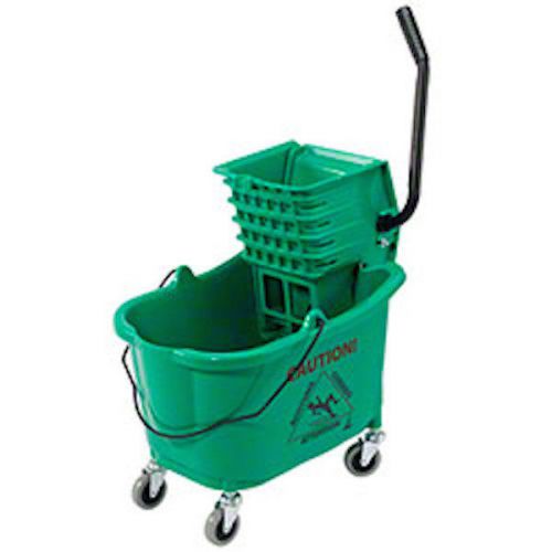 Buckets Green 35 Qt. Dual-Cavity Press-Down Mop System