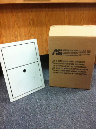 American Specialties ASI 0473, Recessed Sanitary Napkin Disposal - NEW