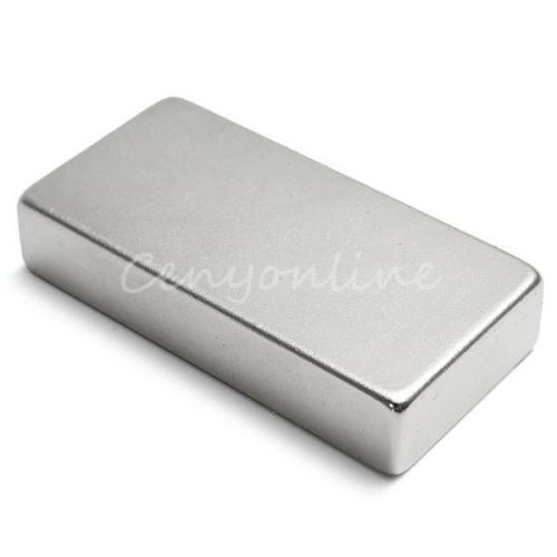 1pc strong powerful ndfeb magnets large fridge neodymium block 50x25x10mm n35 for sale