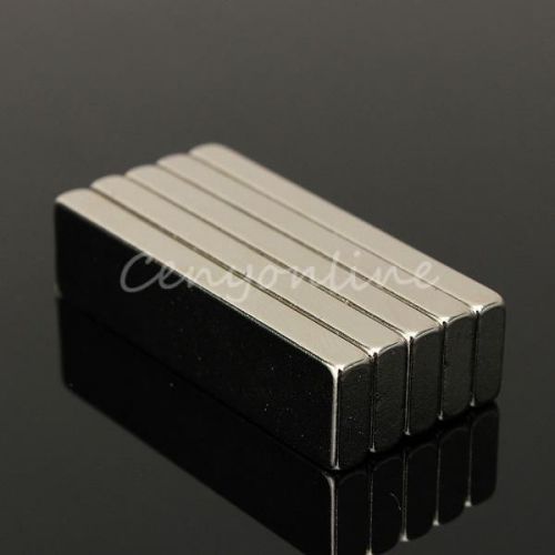 5pcs big strong block bar fridge magnets 40x10x4 mm rare earth neodymium n35 for sale