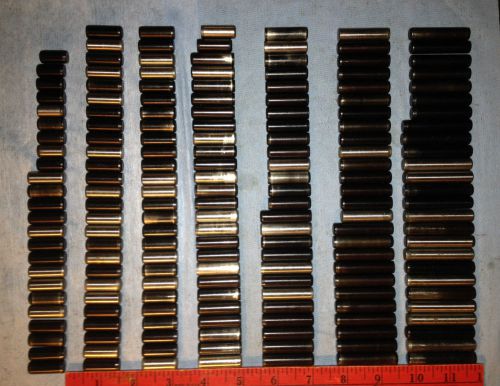 3/8&#034; x misc., 180pc.Lot, Dowel Pins Hardened Steel, Mix Finish, NEW + USED,