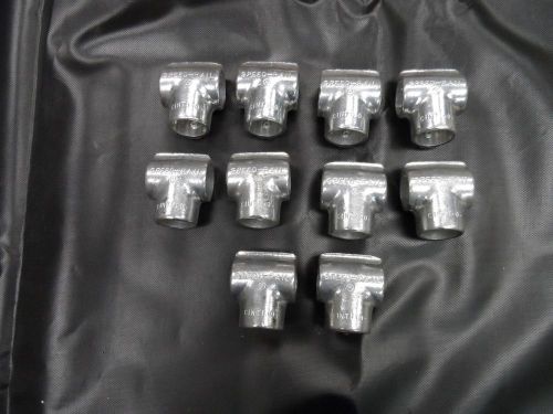 10 Hollaender Speed-Rail Slip-On 1&#034; Tee Fittings