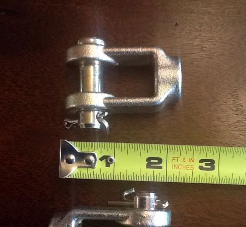 LOT OF 2 SLACK ADJUSTER FORGED YOKE CLEVIS ASSEMBLY