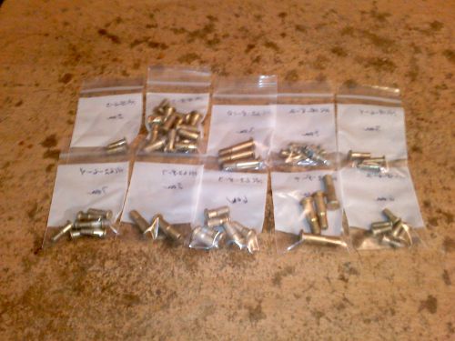 HL18 &amp;  HL62 Hi-Loks....71  Assorted....Aircraft Hardware