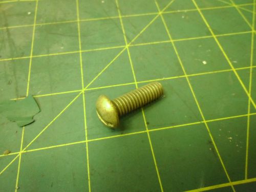 5/16-18 x 1 round head slotted machine screws brass (qty 46) #j55175 for sale