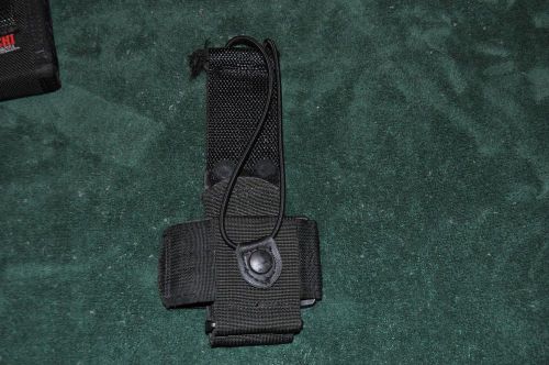 Used Black Nylon Police Duty Security Universal Radio Holster