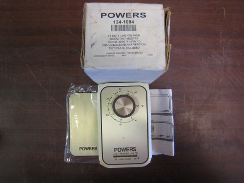 Powers 134-1084 light duty line voltage  room thermostat new free shipping for sale