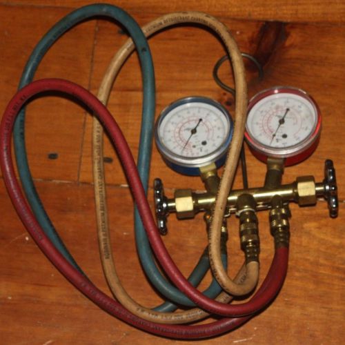 Vintage Robinair  Manifold Gauges with box - 60&#034; Enviro-Guard Premium