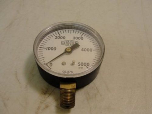 8437 New-No Box, Dixon GL375 Pressure Gauge 5000psi 1/4&#034; NPT