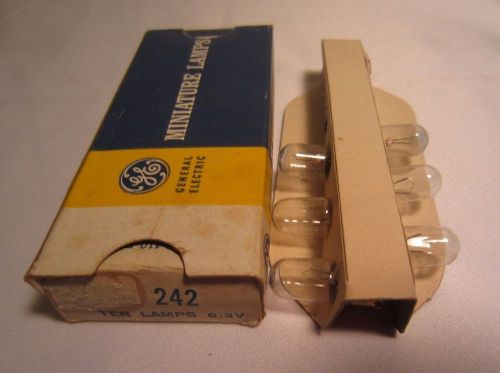 Box Of 10 GE General Electric 45 GE45 Miniature Radio Light Bulbs Lamps 3.2V