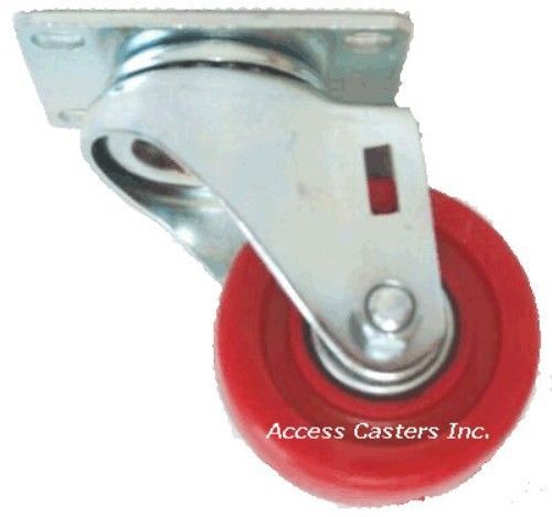 3p20pst 3&#034; x 1-1/4&#034; swivel plate caster, polyurethane wheel, 240 lbs capacity for sale