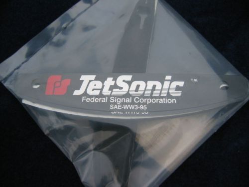 Federal signal jetsonic name plate with gasket new nos lightbar light for sale