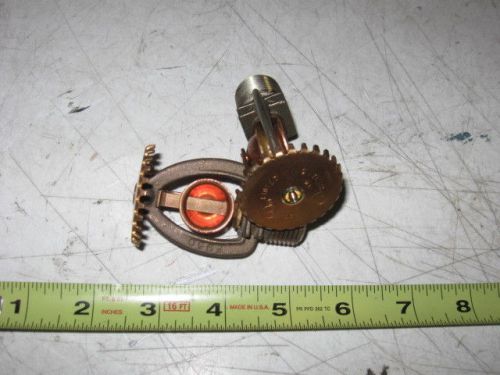 2 HALPRIN BRASS AND COPPER SPRINKLER HEADS TU57 NEW