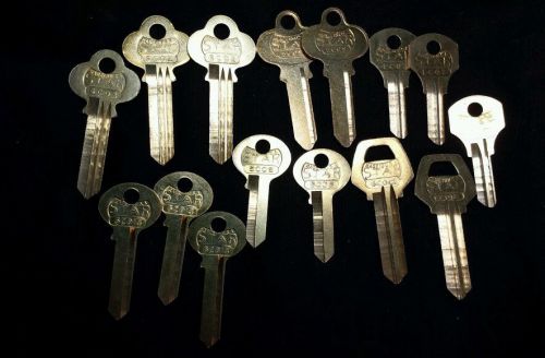 Lot of 15 Assorted Star Key Blanks for Corbin