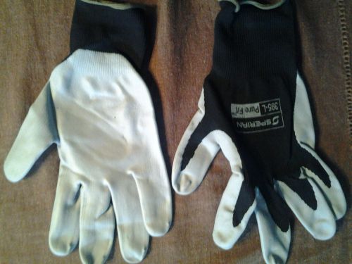 Nitrile coated gloves...size medium...black/gray...lot of 3 prs. for sale