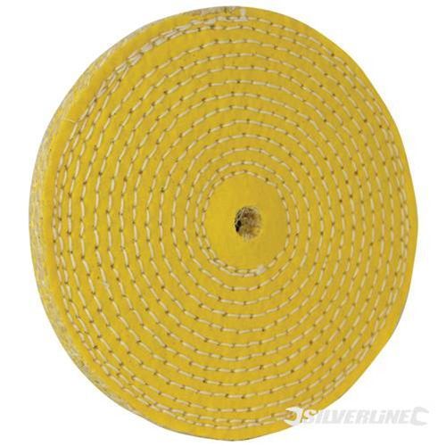 150Mm Silverline Spiral Stitched Sisal Buffing Polishing Wheel Mop Bonnet