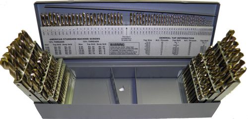 1/16-1/2, 1-60, A-Z 115pcs Rocky Mountain Twist USA Stub/Short Cobalt Drill Set