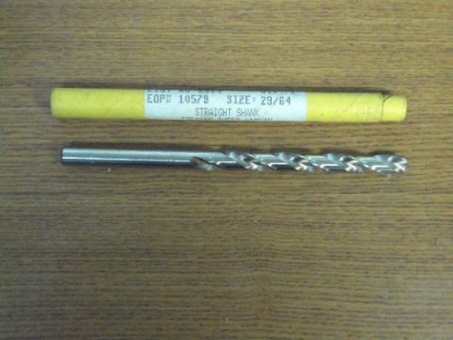 NEW MORSE NO 1314 TREATED TAPER LENGTH DRILL BIT 29/64&#034; HSS STRAIGHT SHANK