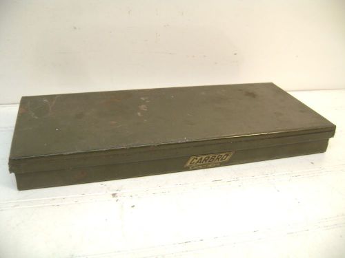 VINTAGE CARBRO METAL DRILL BOX, MOLINE IL.