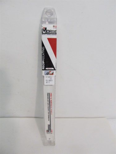 Morse 400473, 8&#034; x 10 tpi Reciprocating Bi-Metal Saw Blade - 5 each