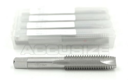 5 pcs 1/2-13nc hss spiral point taps, ansi, ground, 3 flute, h3, #spt-1/2-13x5 for sale