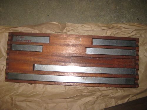 Pratt &amp; Whitney Precision Long Gauge Block set Machineist Tools