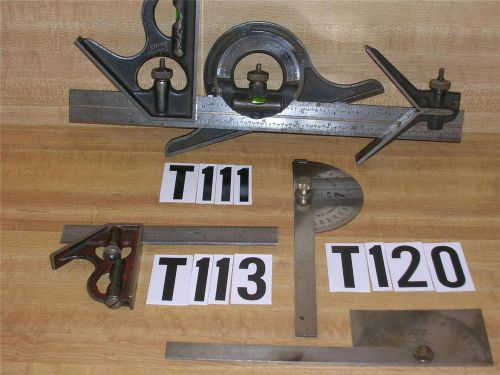 Machinist, Fabricator,  Carpenter, Combination Square Set &amp; Protractors