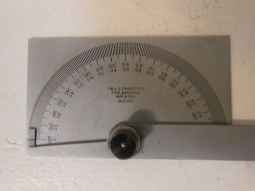 Starrett # C183 protractor slightly used