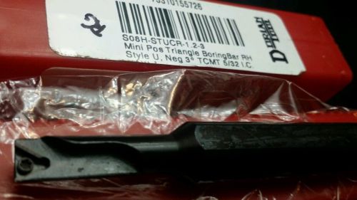 DORIAN STRUCR 1.2-3  MINI POS TRIANGLE BORING BAR RH STYLE U NEG 3 TCMT 5/32 IC