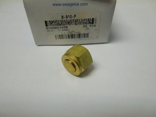 SWAGELOK B-810-P TUBE PLUG 1/2&#034; BRASS        &lt;030NW