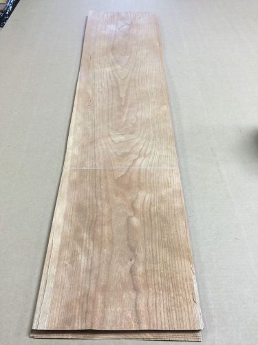 Wood Veneer Cherry 9x45 22pcs total Raw Veneer  &#034;EXOTIC&#034;  CH13 12-15