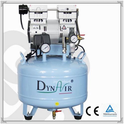 2 pcs dynair dental oil free silent air compressor da7001 ce fda approved for sale