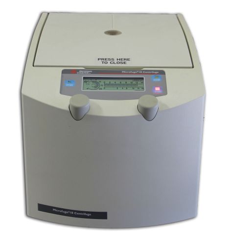 Beckman Coulter Digital Microfuge 18 TableTop Centrifuge 14,000rpm F241.5P Rotor