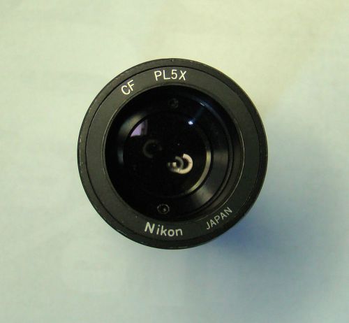 Nikon Microscope 5x CF PL Projection Photo Relay Lens for Trinocular Head