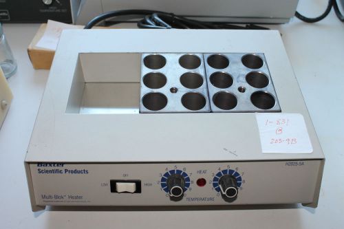 Baxter Labline H2025-5A Benchtop multi-block heater w/ 2 Blocks Laboratory EG