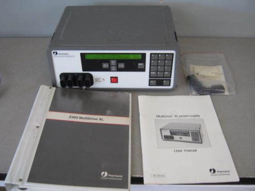 Pharmacia LKB MultiDrive XL Programmable Power Supply 2303 w/User Service Manual