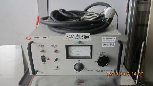 Thermionics ps-500 sublimator power supply- aar 2539 for sale