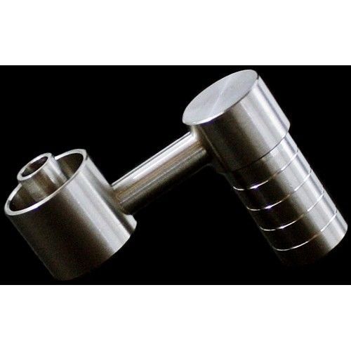 Domeless Titanium Nail Female Side Arm Fits 14mm 19mm  &amp; Free Jar