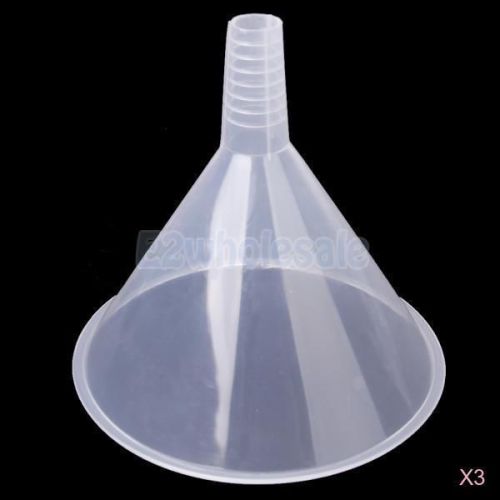 3x mouth dia.15cm filling funnel kitchen laboratory test garage car auto liquid for sale