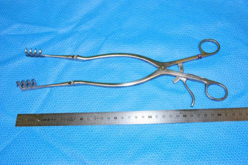 Pilling Beckman Retractor 11-2 16-5395 Hinged 4x4 Teeth (comp to Miltex 11-684)