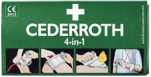 Cederroth Bloodstopper Pressure Pad Universal Dressing 4-in-1 14 x 23cm Elastic